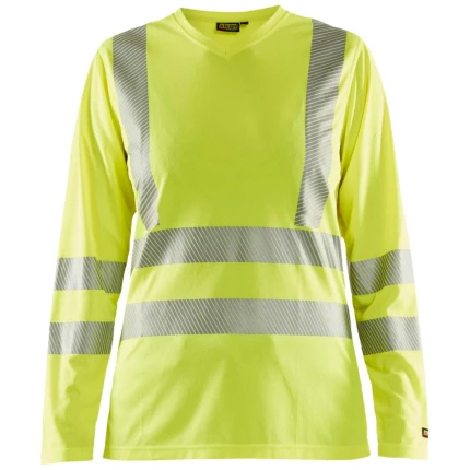 Hi-vis T-shirt 3485 lange ærmer dame
