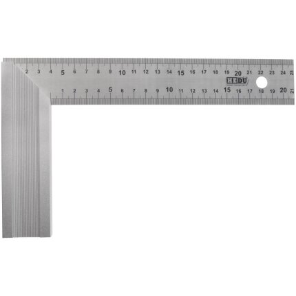 Snedkervinkel 400 mm fjederstål m/alu-anslag