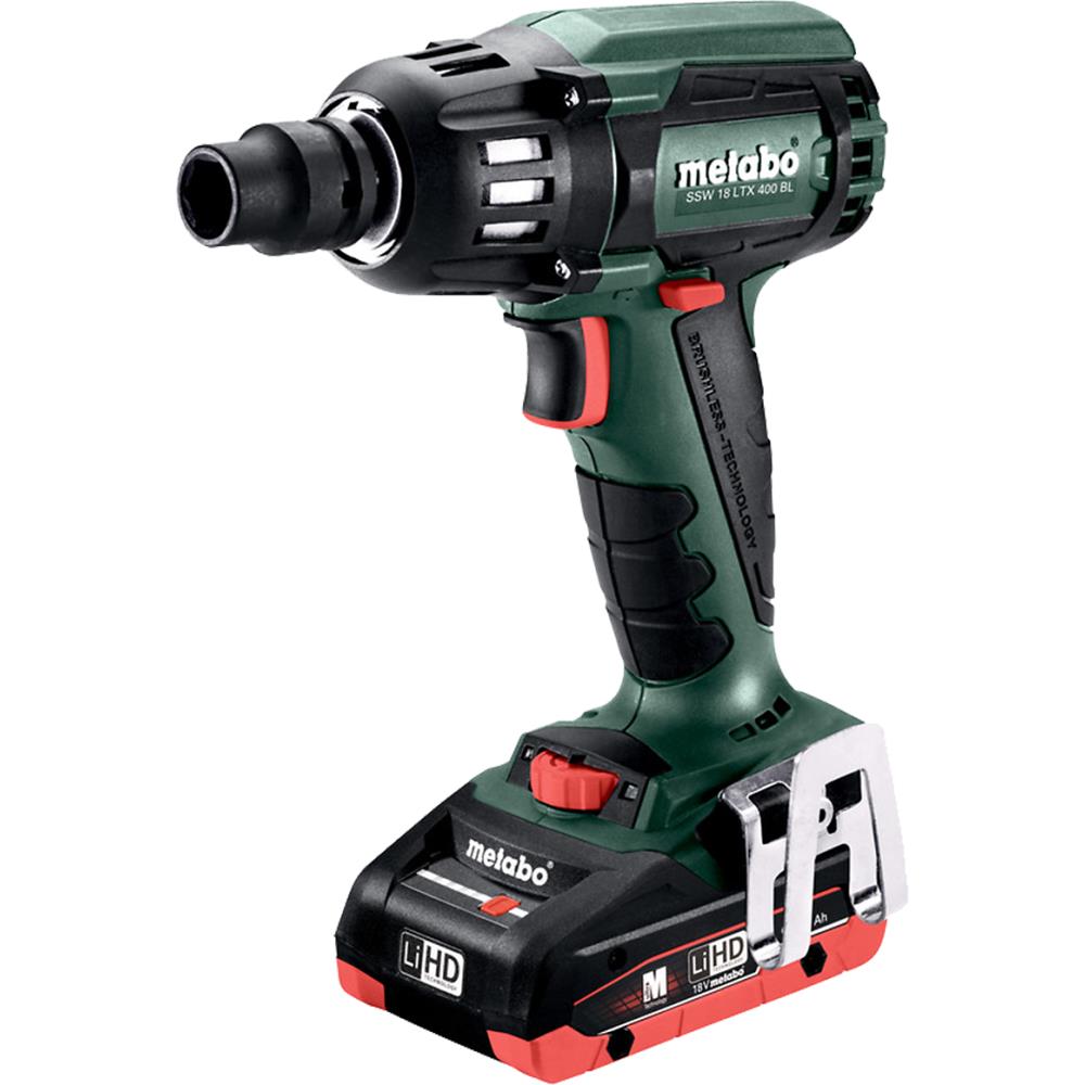 Metabo Slagnøgle SSW 18 LTX 400 BL m/2×18V/4,0Ah Metabo Slagnøgle SSW 18 LTX 400 BL m/2×18V/4,0Ah