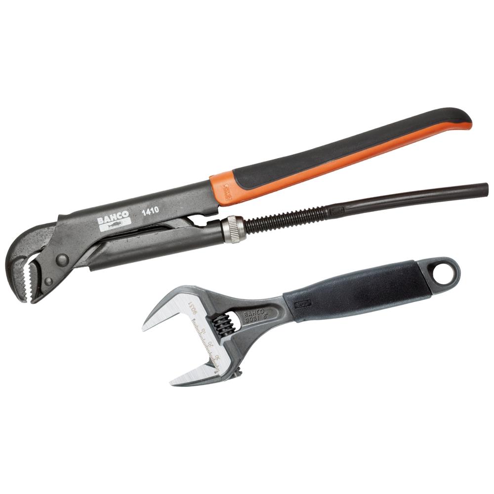 Sampak: Rørtang 1410 1″ + skiftenøgle 9031 8″ Sampak: Rørtang 1410 1″ + skiftenøgle 9031 8″