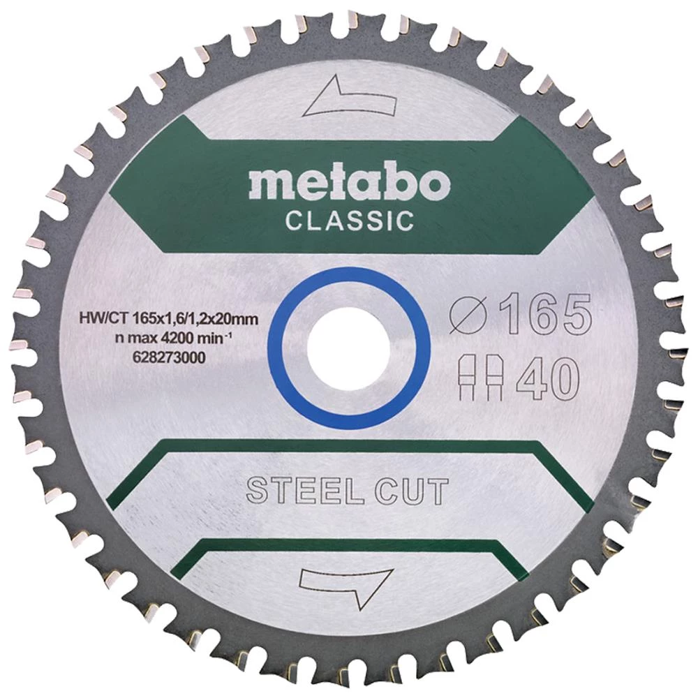 MetaboSavklinge Steel Cut Classic 165×1,6×20mm Z40 MetaboSavklinge Steel Cut Classic 165×1,6×20mm Z40