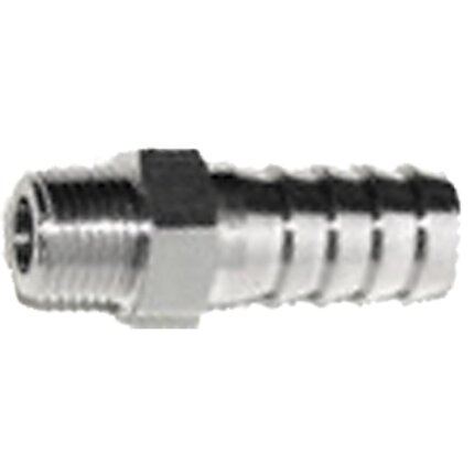 Slangestuds 4mm f/3/8″ omløber, messing