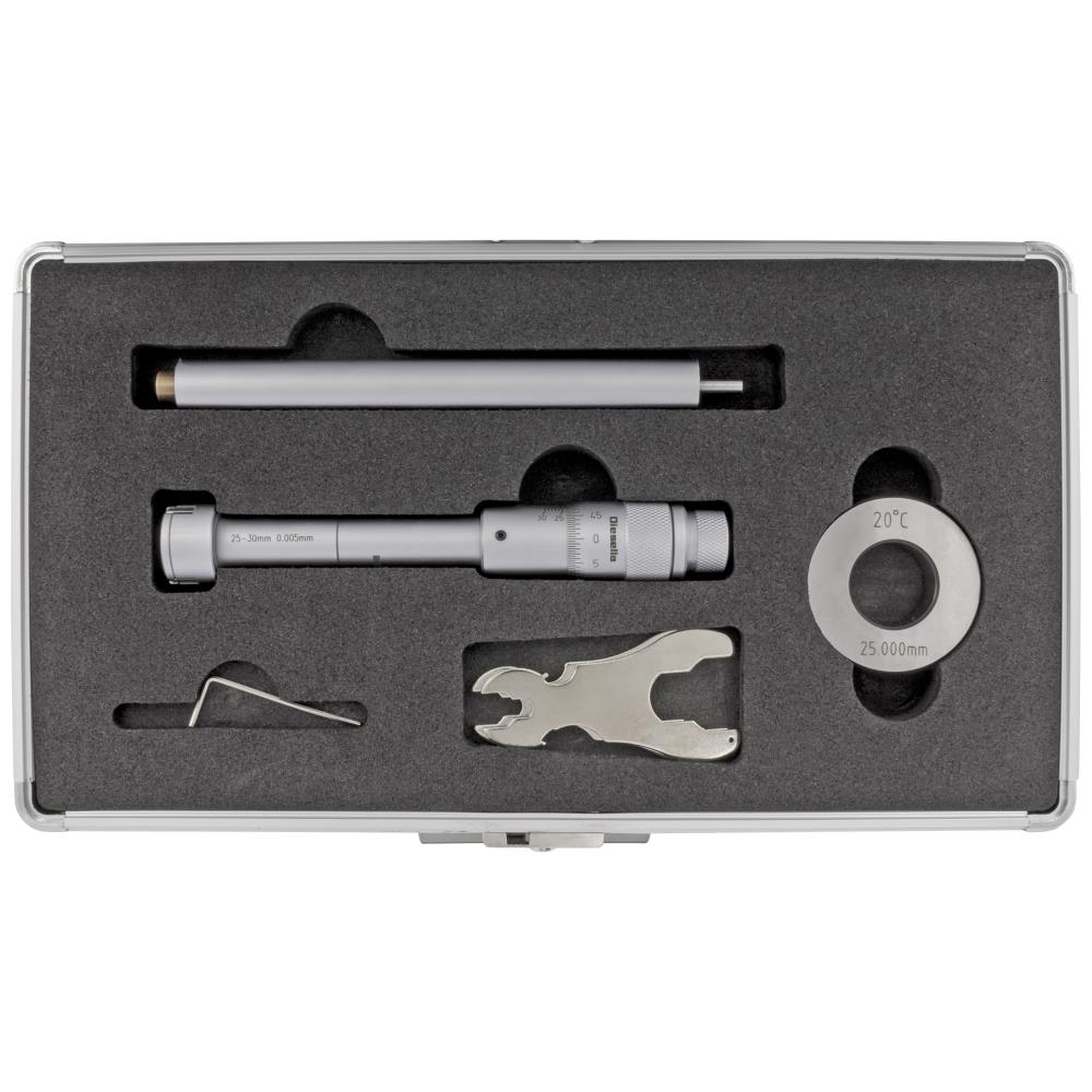 Indv. 3-pkt mikrometer 25-30mm m/forl.+kontrolring Indv. 3-pkt mikrometer 25-30mm m/forl.+kontrolring