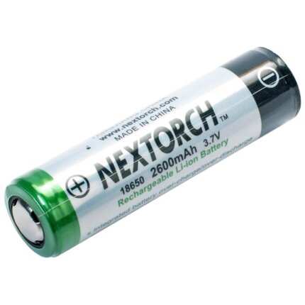 Nextorch batteri 18650 genopladeligt, 3,7V/2600mAh