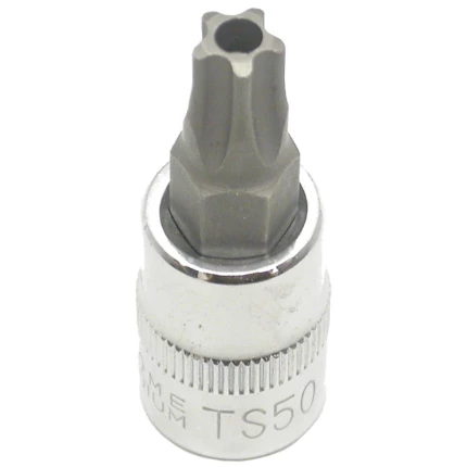 Stifttop 3/8″ firk. Torx m/hul