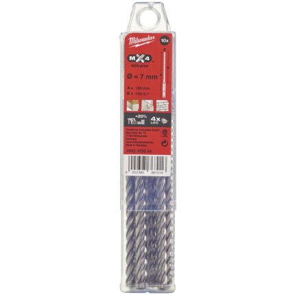 Hammerbor SDS+ MX4 7,0×165mm pk/10