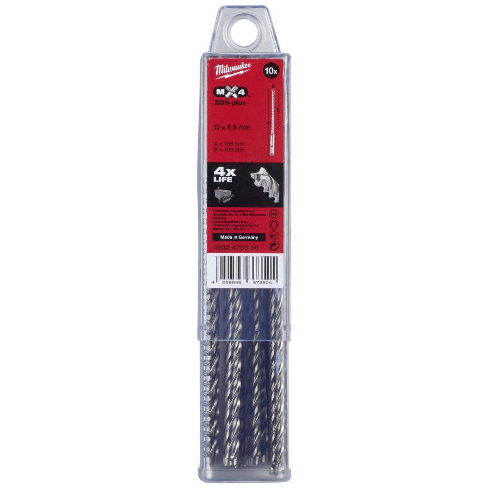 Hammerbor SDS+ MX4 6,5×165mm, 10stk Hammerbor SDS+ MX4 6,5×165mm, 10stk