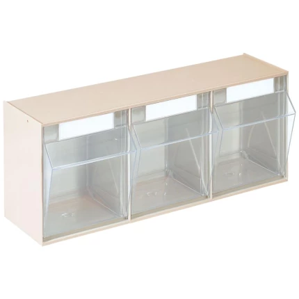 WEZ tiltboks 600×242×163mm, 3 rum, beige