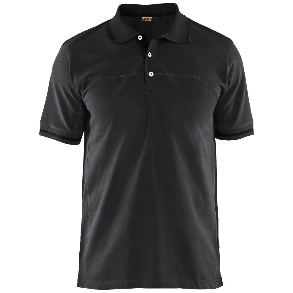 Poloshirt 3389 sort/mørk grå Poloshirt 3389 sort/mørk grå