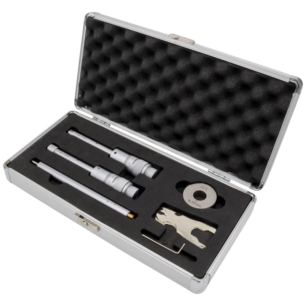 Indv. 3-pkt mikrometre, sæt 12-20mm m/kontrolringe Indv. 3-pkt mikrometre, sæt 12-20mm m/kontrolringe