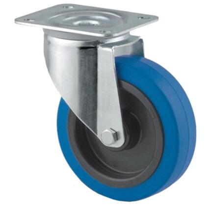 Drejehjul 3470 UFR 100 P62 blå