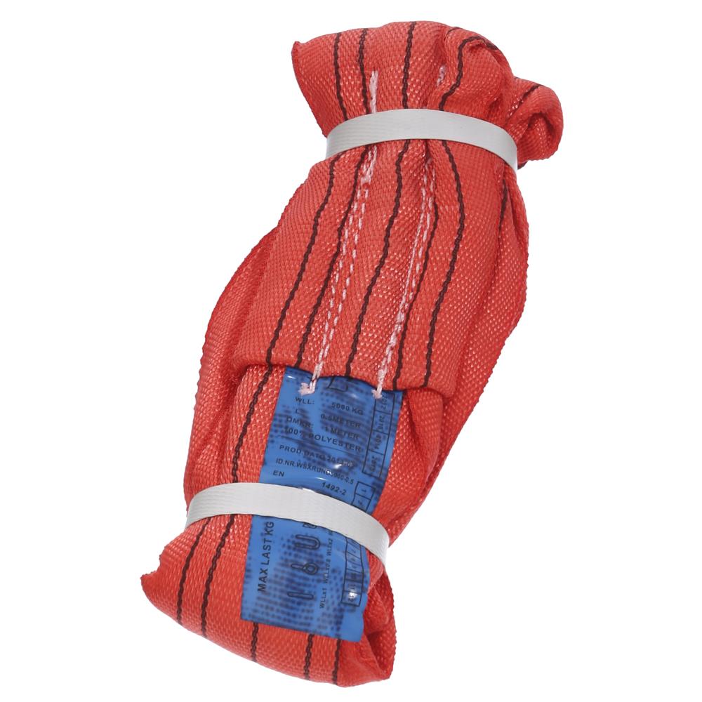 Rundsling dobbeltsyet rød 5T 3m Rundsling dobbeltsyet rød 5T 3m