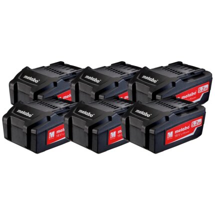 Metabo Batteri 18V/5,2Ah Li-Power Ultra-M, 6stk