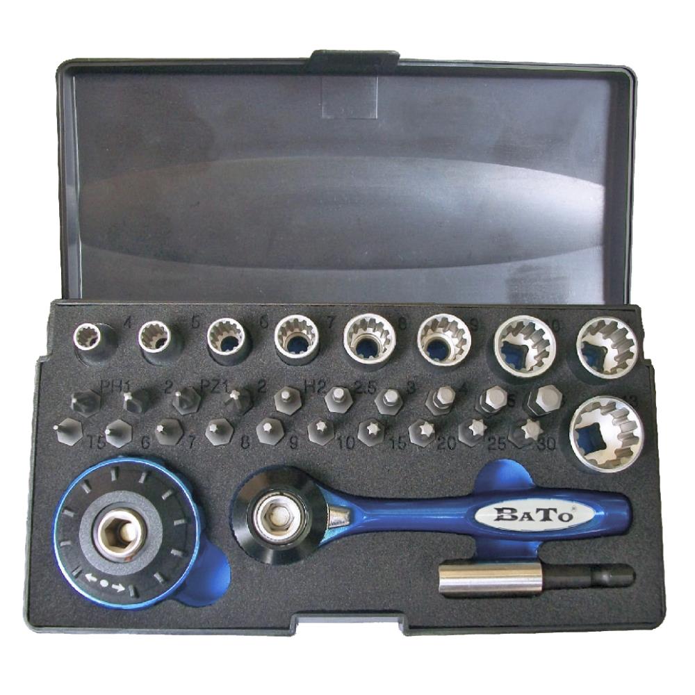 Bits-/topsæt kombi+2skrald. B-B1833 Bits-/topsæt kombi+2skrald. B-B1833