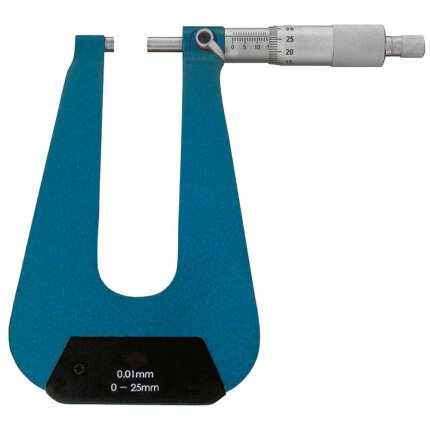 Mikrometerskrue 25-50×0,01mm m/stor bøjle 100mm