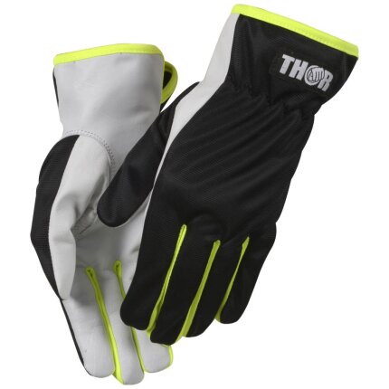Thor Teknik polyester arbejdshandsker grøn 3131