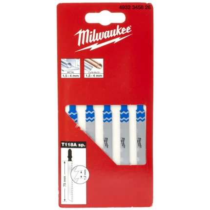 Stiksavblad T118A 75/1,2mm pk/5