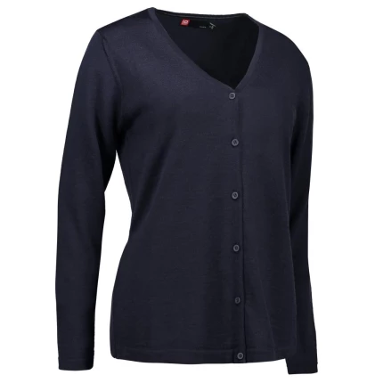 Cardigan v-hals merino dame 0643