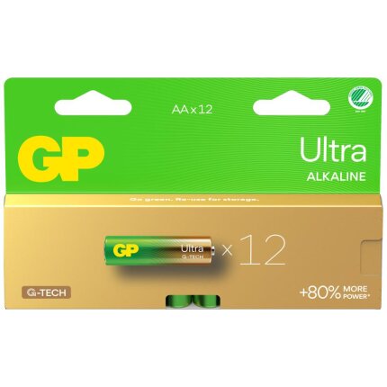 Batteri Ultra Alkaline AA 15A/LR6 1,5V, 12 stk