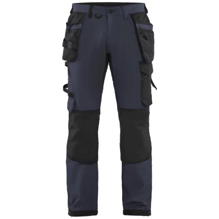 Håndværkerbuks 1522 stretch mørk marine/sort C44