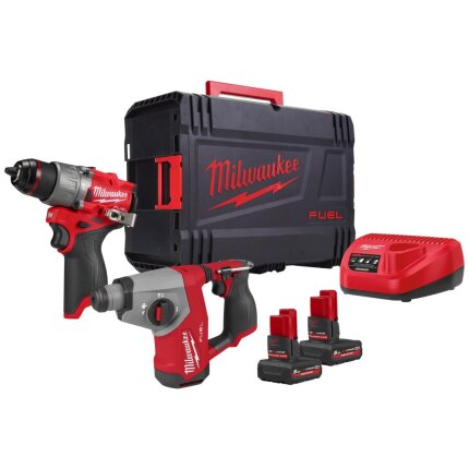 Powerpack 2 maskiner + 2 batteri M12 FPP2BG2-502X