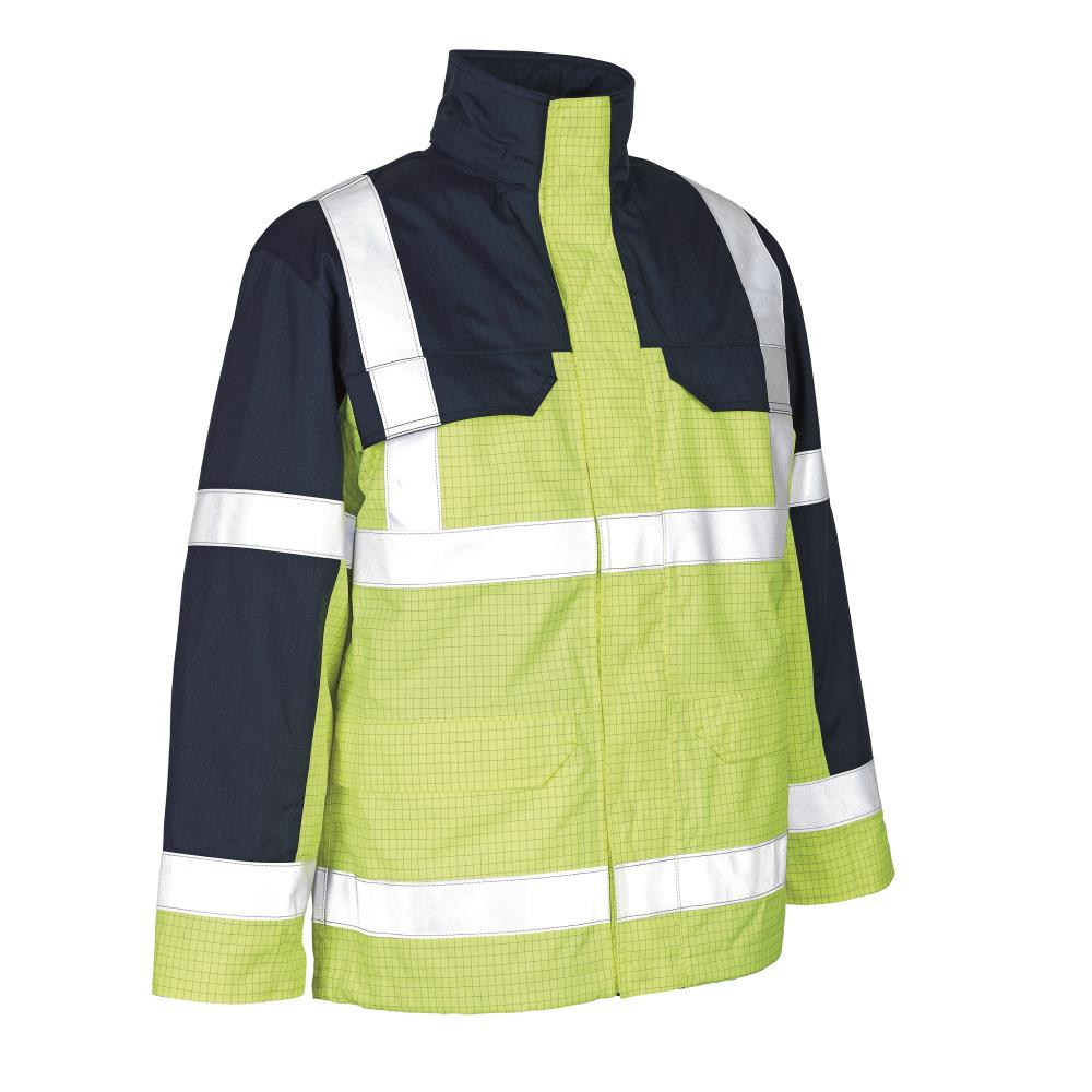 Lungern parka multibeskyttelse gul/marine 2XL Lungern parka multibeskyttelse gul/marine 2XL