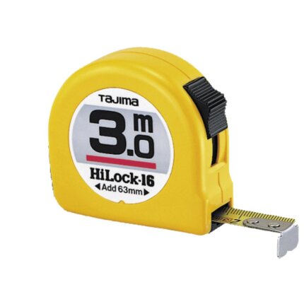 Hi-Lock båndmål gul 25 mm×10 mtr H5PA0MY