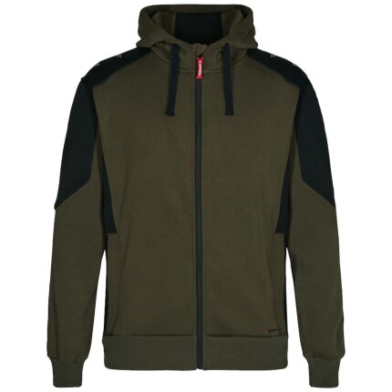 Galaxy sweatcardigan antracit/tomatrød 5XL