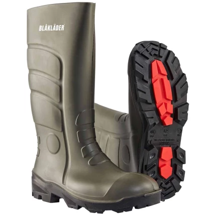 Sikkerheds-gummistøvle 2421 S5 armygrøn/sort 45
