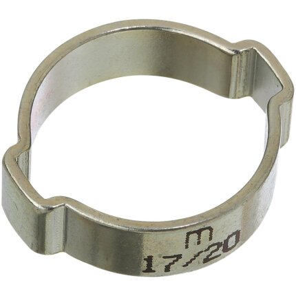 Øreklemme m/2ører galv. 5-7mm