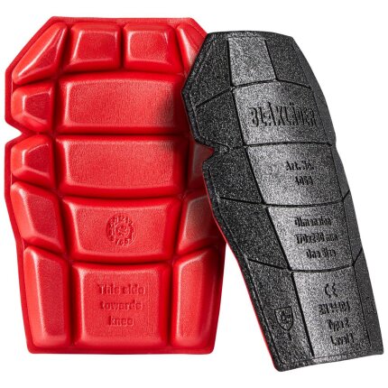 Knæpuder 4058 sort/rød onesize