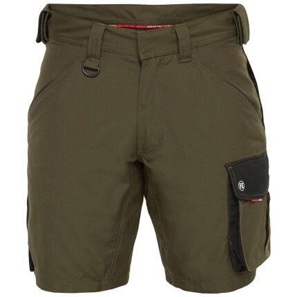 Galaxy shorts m/lårlomme antracit/tomatrød 120