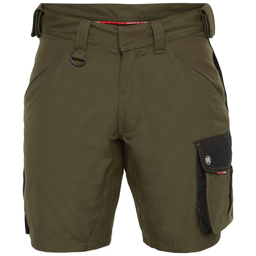 Galaxy shorts m/lårlomme antracit/tomatrød 120 Galaxy shorts m/lårlomme antracit/tomatrød 120