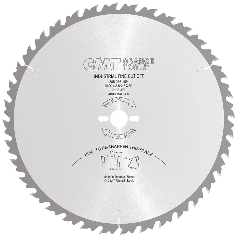CMT rundsavklinge 285 HM-skær CMT rundsavklinge 285 HM-skær