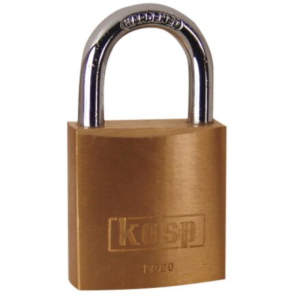 Kasp hængelås 20mm messing K12020D