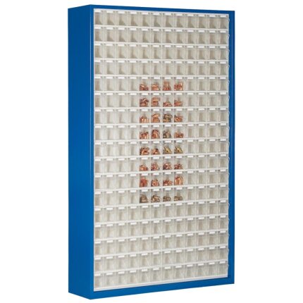 WEZ tiltboks 1270×250×2000mm, 17×12 rum, blå