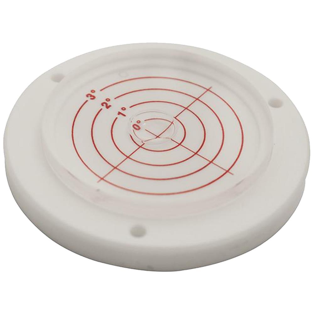 Dåselibelle ø60mm, 3 skruehuller og ø34 mm glas Dåselibelle ø60mm, 3 skruehuller og ø34 mm glas