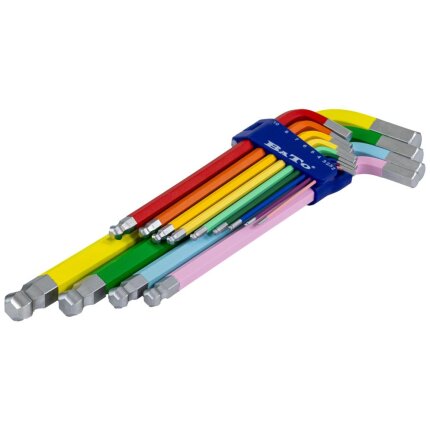 Bato stiftnøglesæt XXL farvet 2-19mm, 13 dele