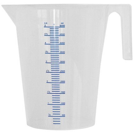 Målebæger transparent PP 1,0 ltr