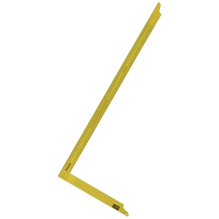 Tømrervinkel 1000×380×35mm, gul m/dobbelt skala