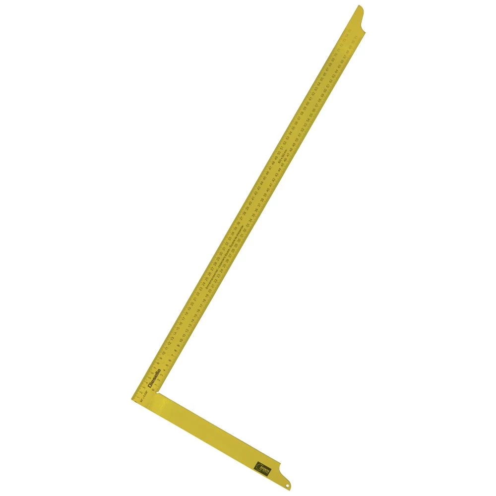 Tømrervinkel 1000×380×35mm, gul m/dobbelt skala Tømrervinkel 1000×380×35mm, gul m/dobbelt skala
