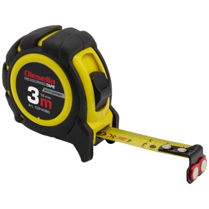 Båndmål kl.II gummibl. ABS-hus PowerLock