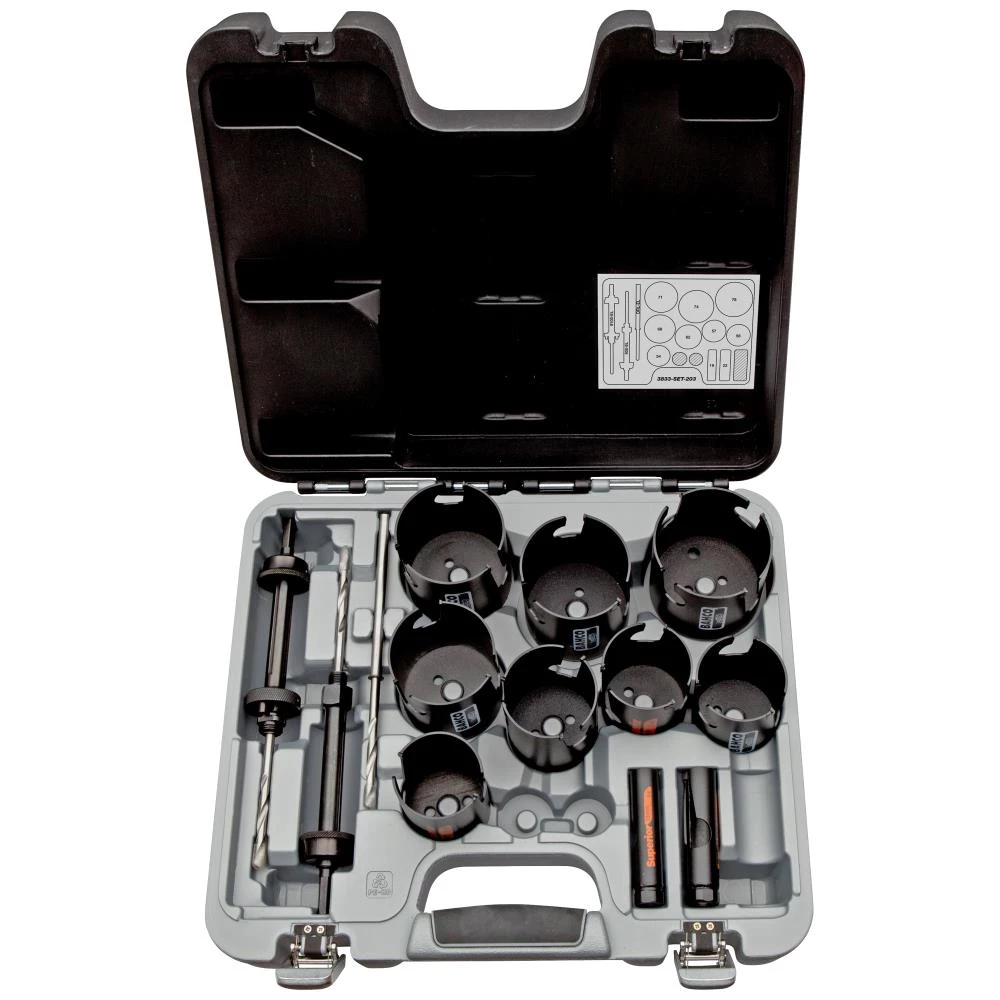 Hulsavsæt 3833-SET-203 19-78mm, 14 dele Hulsavsæt 3833-SET-203 19-78mm, 14 dele