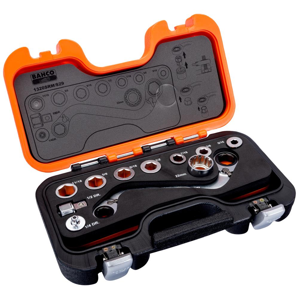 Ringskraldenøglesæt 1320SRM/S29, 29 dele Ringskraldenøglesæt 1320SRM/S29, 29 dele