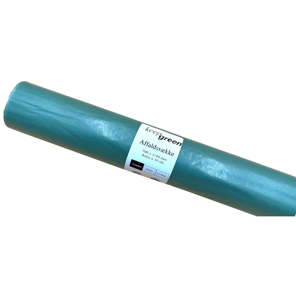 Affaldssække 700×1100mm 45µ grøntonede, 20rl×10stk Affaldssække 700×1100mm 45µ grøntonede, 20rl×10stk