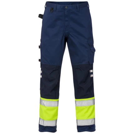 Hi-Vis bukser kl.1 2032 gul/marine C64