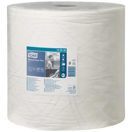 Tork aftørringspapir Plus W1 hvid 37cm×510mtr