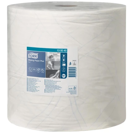 Tork aftørringspapir Plus W1 hvid 37cm×510mtr