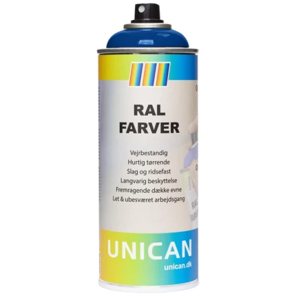 Unican RAL5002 ultramarineblå spraymaling 400ml Unican RAL5002 ultramarineblå spraymaling 400ml