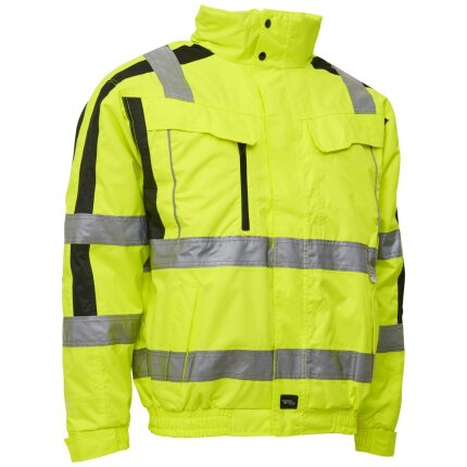 Pilotjakke 2-i-1 086101R hi-vis gul/sort 5XL